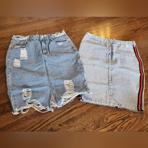 Missguided Jean Skirts